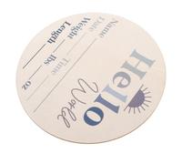 ANDRESLAD Letrero De Bienvenida Para Bebé Con Diseño Floral Tarjetas Para Recién Nacidos Bloques De Madera Aptos Para Fotografías Para Decoración De Baby Shower