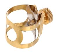 ANDRESLAD Ligadura de Saxofón de Latón Clip de Sujeción para Saxofón Accesorio Profesional para Instrumentos de Viento Resistente y Ligero para Mejorar Sonido y Proyección