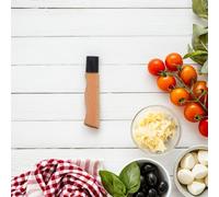 ANDRESLAD Mango de Repuesto de Madera de Haya Negro Tamaño Grande para Cuchillos de Chef Artesanales Accesorio para Fabricar y Reparar Mangos de Cocina Herramienta Manual para