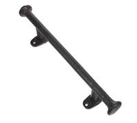 ANDRESLAD Manija De Puerta De Granero Negra Vintage De Fundición Para Jardín Exterior Tirador Largo De Hierro Con 4 Tornillos Manija Rústica Para Puerta De Cobertizo Y Garaje 11.81X2.75X1.96In