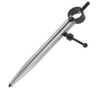 ANDRESLAD Medidor de Espaciado 150 Mm Resorte, Brújula de Cuero y Trazador de Metal, Herramienta Práctica para Dibujo Técnico y División en Carpintería y Artesanía de Cuero