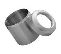 ANDRESLAD Mini Cubo de Basura de Acero Inoxidable 304 Capacidad 15 Litros Papelera Redonda para Oficina Cocina y Baño Diseño Compacto sin Tapa para Escritorio y Encimera