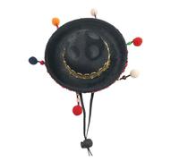 ANDRESLAD Mini Sombrero De Pelo Gorra De México Divertido Accesorio Para Recuerdos De Fiesta Con Correa Barbilla