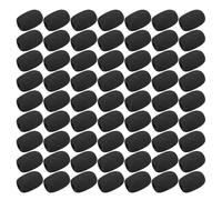 ANDRESLAD Miniparabrisas de Esponja para Micrófono de Auriculares 30X22X8 MM Negro 200 Unidades Funda Antiviento para Micrófono Lavalier Protector Acústico para Conferencias y Grabaciones