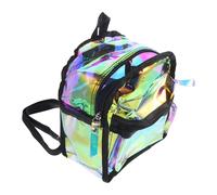 ANDRESLAD Mochila Brillante Multifuncional Iridiscente De Poliéster para Estudiantes, Cómoda para Viajes y Uso Diario, Mochila Pequeña De 1 Unidad Correas Ajustables