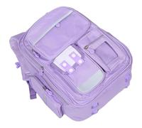 ANDRESLAD Mochila Infantil Grande para Niñas Color Púrpura Múltiples Bolsillos Resistente Tela Oxford Ligera E Mochila Escolar Cómoda para Primaria y Secundaria Adecuado para