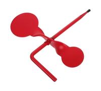 ANDRESLAD Objetivo Giratorio Autorroscante para Árboles 2,5mm Doble Placa de Acero Resistente Fijación sin Llave Entrenamiento Tiro al Aire Libre Práctica Deportiva