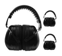 ANDRESLAD Orejeras Cancelación de Ruido Snr 36 Decibelios Orejeras Insonorizadas Negras 3 Piezas Protección Auditiva para Trabajo Estudio y Descanso Auriculares de Seguridad Resistentes