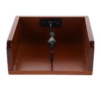 ANDRESLAD Organizador de Servilletas Vintage de Hierro y Madera Servilletero para Mesa Pequeño y Decorativo Soporte para Guardar Pañuelos en Restaurantes Hogar y Banquetes