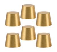 ANDRESLAD Patas de Soporte de Latón Cónico 10 MM 6 Piezas Almohadillas Antideslizantes para Tablas de Cortar Bandejas de Exhibición y Muebles Accesorios para Hogar y Cocina