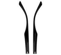 ANDRESLAD Patillas para Gafas Repuesto Tr90 14X1X06Cm Color Negro Diseño de Doble Diente para Reparación de Patillas Rotas en Uso Diario