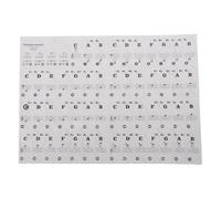 ANDRESLAD Pegatinas de Piano Transparentes y Extraíbles para Niños, Tamaño Estándar, Calcomanías Letras para Aprendizaje del Teclado, Uso Educativo en Casa y Escuela, 1 Set