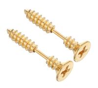 ANDRESLAD Pendientes de Botón Espiral de Acero Inoxidable Dorado para Mujer y Hombre Pendientes de Presión Hipoalergénicos Diseño Punk Único Adecuado para Fiestas y Uso Diario