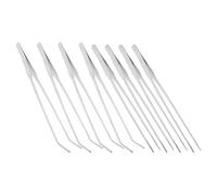 ANDRESLAD Pinzas para Alimentar Reptiles y Acuarios 8 Piezas Acero Inoxidable 27 CM Rectas y Curvas Kit Herramientas Terrarios Plantas Acuáticas Uso Higiénico y Preciso