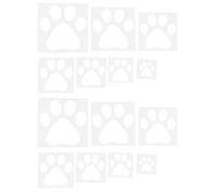ANDRESLAD Plantillas Reutilizables para Pintar Huellas de Animales 14 Piezas de Plástico Hueco para Manualidades Dibujo y Decoración de Paredes Plantilla Ligera y Fácil de Limpiar