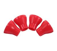 ANDRESLAD Recogedor de Balones de Golf Ventosa de Goma Resistente Paquete de 4 Unidades Color Rojo Herramienta Portátil para Recoger Balones Bunkers y Zonas Húmedas Accesorio Práctico