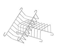 ANDRESLAD Rejilla de Cocina de Acero Inoxidable 201Ss 2 Piezas Accesorio para Freidora de Aire Vaporera Resistente al Horno Adecuado para Hornear y Asar Alimentos Casa