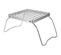 ANDRESLAD Rejilla de Malla de Acero Inoxidable para Barbacoa y Horneado Soporte Portátil Resistente para Camping y Picnic Enfriador Metálico Multifunción para Cocinar al Aire