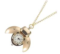 ANDRESLAD Reloj De Bolsillo Colgante Creativo Diseño De Escarabajo Reloj Vintage Cadena para Decoración y Diario