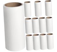 ANDRESLAD Rodillo Quitapelusas Portátil, 12 Unidades, Pelo De Mascotas y Cabello, Adhesivo Fuerte, No Daña Ropa, Hogar