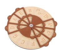 ANDRESLAD Rueda de Quintas de Madera para Guitarra Herramienta de Aprendizaje de Teoría Musical Asistente de Acordes para Principiantes y Estudiantes Práctica de Escalas y Progresiones