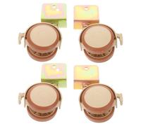 ANDRESLAD Ruedas Giratorias Silenciosas para Cuna de, Juego de 4 Unidades con Freno, Ruedas Pequeñas de Plástico Resistentes con Abrazadera Lateral, Accesorios Aplicables para