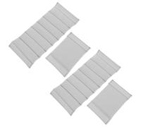 ANDRESLAD Separadores Ajustables para Bolsa de Cámara 4 Piezas Almohadillas Antivibración de Terciopelo Gris Divisores Acolchados Antirrayas para Protección y Organización de Equipo