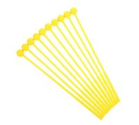 ANDRESLAD Set de 10 Baquetas Amarillas para Instrumentos de Percusión, Mazos de Plástico para Marimba y Xilófono, Accesorios para Niños en Actividades Musicales Educativas