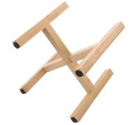 ANDRESLAD Soporte de Pedestal de Madera para Plantas Estructura Estable de Cuatro Patas Base Hueca para Macetas Soporte Rústico para Interior y Exterior Expositor de Plantas y Flores