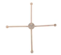 ANDRESLAD Soporte para Campanillas de Viento de Madera sin Terminar, Marco para Carillón de Viento de Interior y Patio, Base Estable para Colgar, Kit DIY Versátil para Decoración en Hogar y