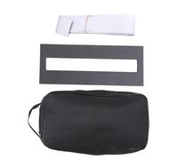 ANDRESLAD Soporte para Pedalera de Guitarra Eléctrica Pequeño Cinta de Sujeción Negra Bolsa de Oxford Negra y Accesorios para Escenario y Práctica Musical