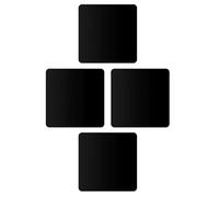 ANDRESLAD Tablero de Reflexión Acrílico Negro 4 Piezas 10X10 CM para Fotografía Fondo y Accesorios Espejo Decorativo Resistente y Multiusos para Joyas y Objetos Pequeños