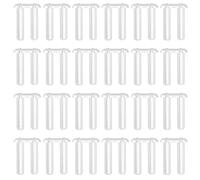 ANDRESLAD Tapones Transparentes de Plástico Duro para Gafas sin Montura 200 Piezas Orificio Perforado 16X08X7 MM Fundas de Compresión y Sujeciones Nasales para Reparación y Ajuste