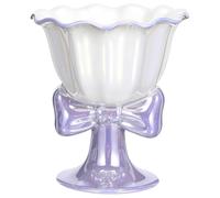 ANDRESLAD Tazón de Cerámica para Helado Pie Taza de Postre Morada Cuenco para Servir Postres y Dulces Cerámico Reutilizable Adecuado para Hogar y Eventos