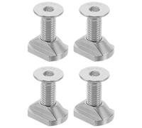 ANDRESLAD Tornillos para Quilla de Tabla de Surf M8 Acero Inoxidable 4 Piezas Arandelas de Fijación para Paddle Surf Accesorios Resistentes Corrosión para Uso en Agua Salada y Dulce