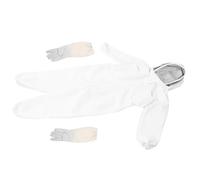 ANDRESLAD Traje de Apicultor Profesional XL de Algodón Grueso con Mono Integral y Guantes Indumentaria Apícola Transpirable para Protección Completa contra Aguijonazos Uso Todas las