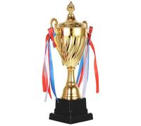 ANDRESLAD Trofeo Metálico de Competición Deportiva 32,5 Cm Base de Plástico, Trofeo de Juego y Premio para Torneos Escolares y Eventos Deportivos