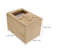 ANDRESLAD Urna para Cenizas de Mascotas de Madera Duradera con Marco para Foto Caja Conmemorativa para Perro o Gato Recuerdo de Pérdida y Regalo de Simpatía