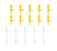 ANDRESLAD Válvula de Control de Flujo de Aire para Acuario 4 Mm Regulador de Bomba de Aire para Peceras Kit 40 Piezas 20 de Color 20 Amarillas Accesorios Compatibles de Acuarios de Agua