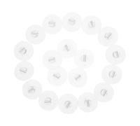 ANDRESLAD Ventosas Transparentes Pequeñas para Gestión de Cables, 20 Unidades Diseño Abierto para Fijar Cuerdas y Cables en Superficies Planas, Ganchos de Succión para Escritorio y Ventana