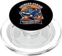 Andres's Garage Hotrod Diseño de Coche clásico para Nombre Andres PopSockets PopGrip para MagSafe