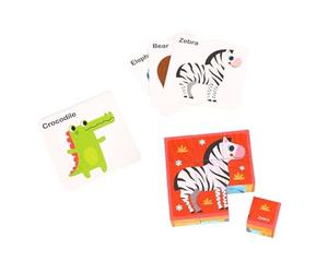 Andreu Toys- Animal Block emboîtables et Puzzles, 921 TL690, Multicolore