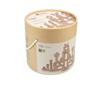 Andreu Toys-100 Natural Blocks Centros de Actividades, Color (Beige) (16101)