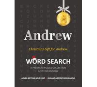 Andrew Christmas Gift Personalized Word Search Book with Extra-Large 30pt Print for Adults and Seniors: Easy to Read Festive Present featuring Themed ... Christmas Word Search Puzzle Books Series)