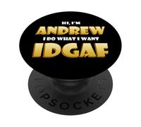 Andrew Costume Idgaf Funny Andy Halloween Costume For Drew PopSockets PopGrip Adhesivo
