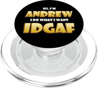 Andrew Costume Idgaf Funny Andy Halloween Costume For Drew PopSockets PopGrip para MagSafe