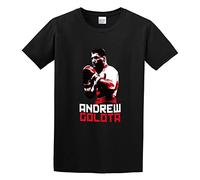 Andrew Golota Poland Boxing T-Shirt Graphic tee Printed Top Mens Black Shirt S