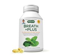 ANDREW LESSMAN Breath Plus 180 cápsulas blandas - Ambientador natural para el aliento, ayuda a eliminar los olores de los alimentos, fumar, aliento matutino de adentro hacia afuera. Menta verde