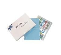 ANDREYSKKA POP ® Planificador semanal minimalista A5 (21X 15 cm) personalizable con 638 Pegatinas - Organizador Diario con Seguimiento de Hábitos y Metas - 52 Semanas sin Fechas. (CELESTE)