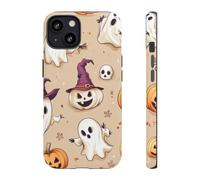 Andriez Bonito patrón de fantasmas y calabazas de Halloween, funda resistente mate, compatible con iPhone 13